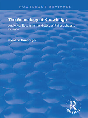 cover image of The Genealogy of Knowledge